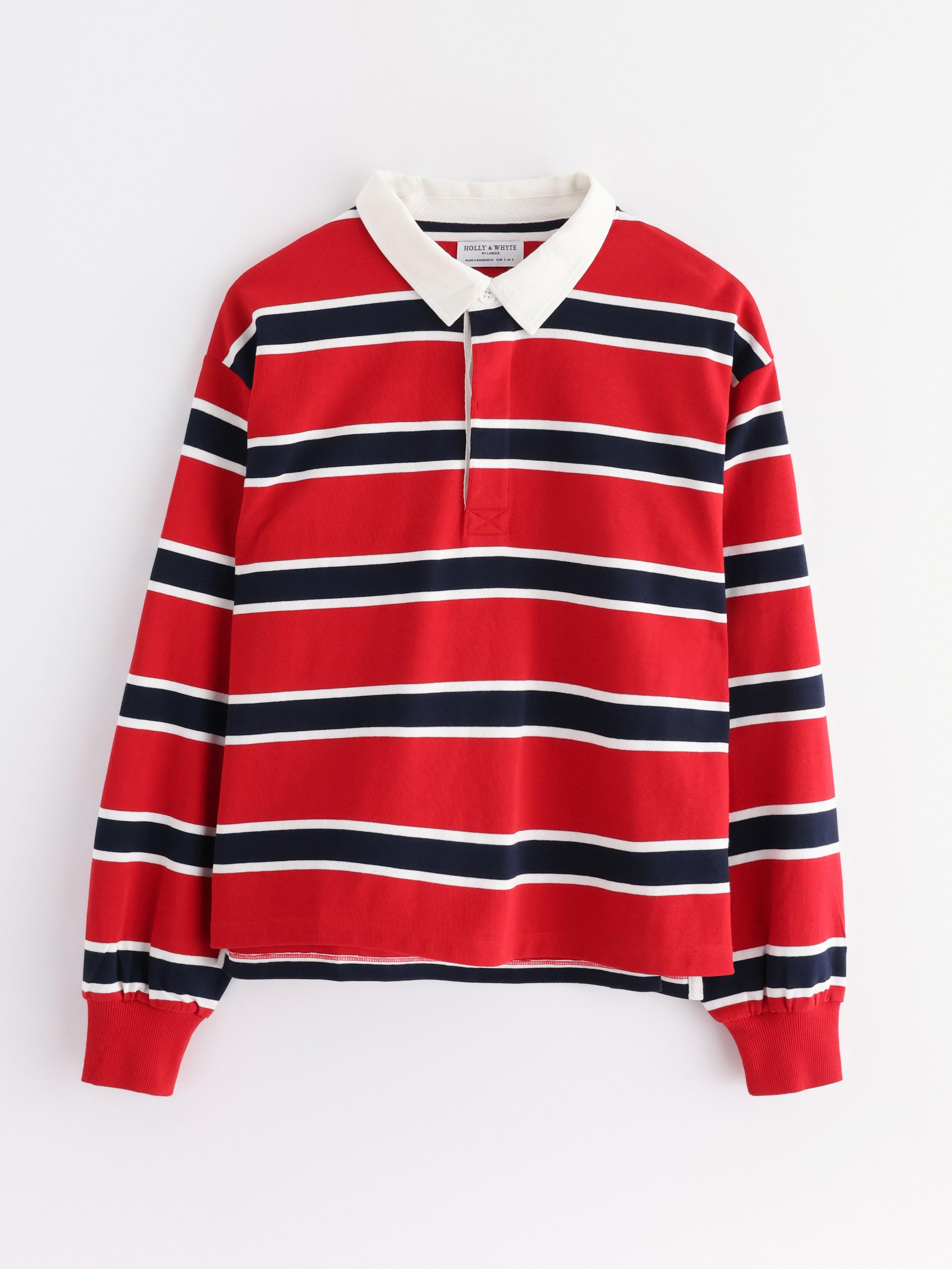 Camiseta de rugby roja