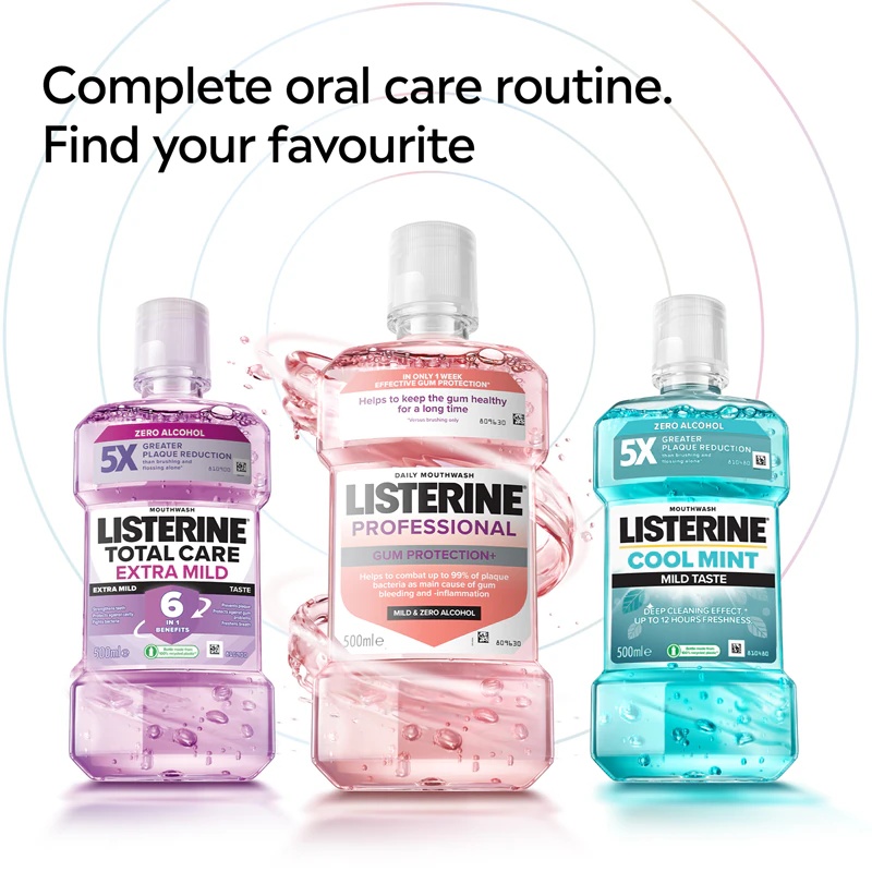 Ustna vodica Listerine Professional Gum Protection+ ščiti zobe in dlesni