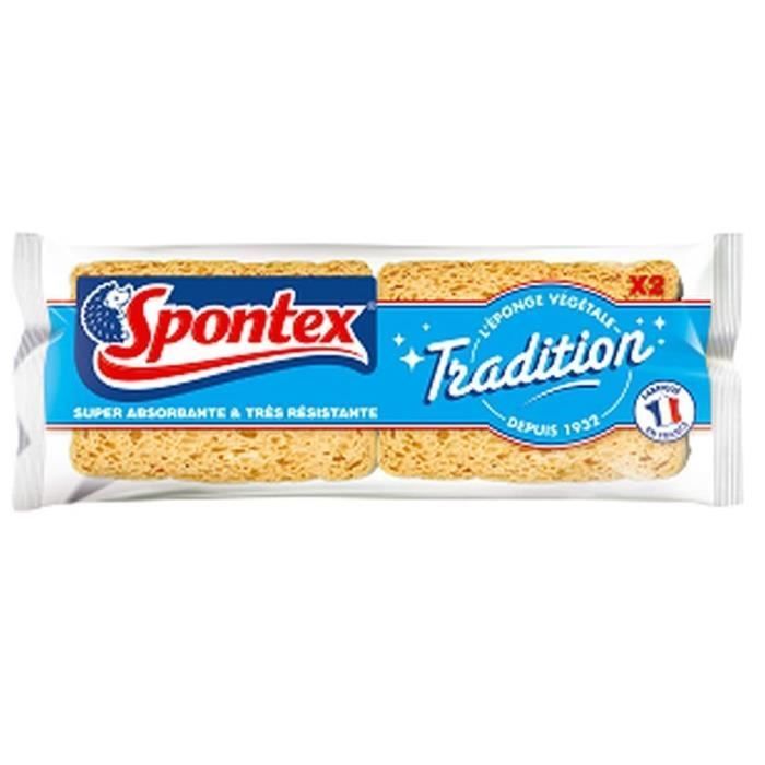 Eponge Tradition n°4 super absorbante - lot de 2