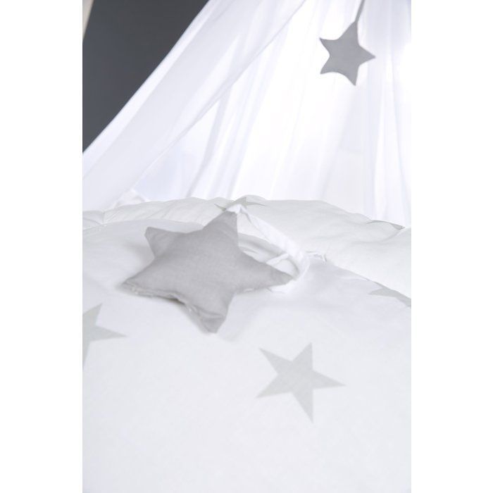 Cambiador - ROBA - LITTLE STARS - 85 x 75 cm - Blanco con estrellas grises