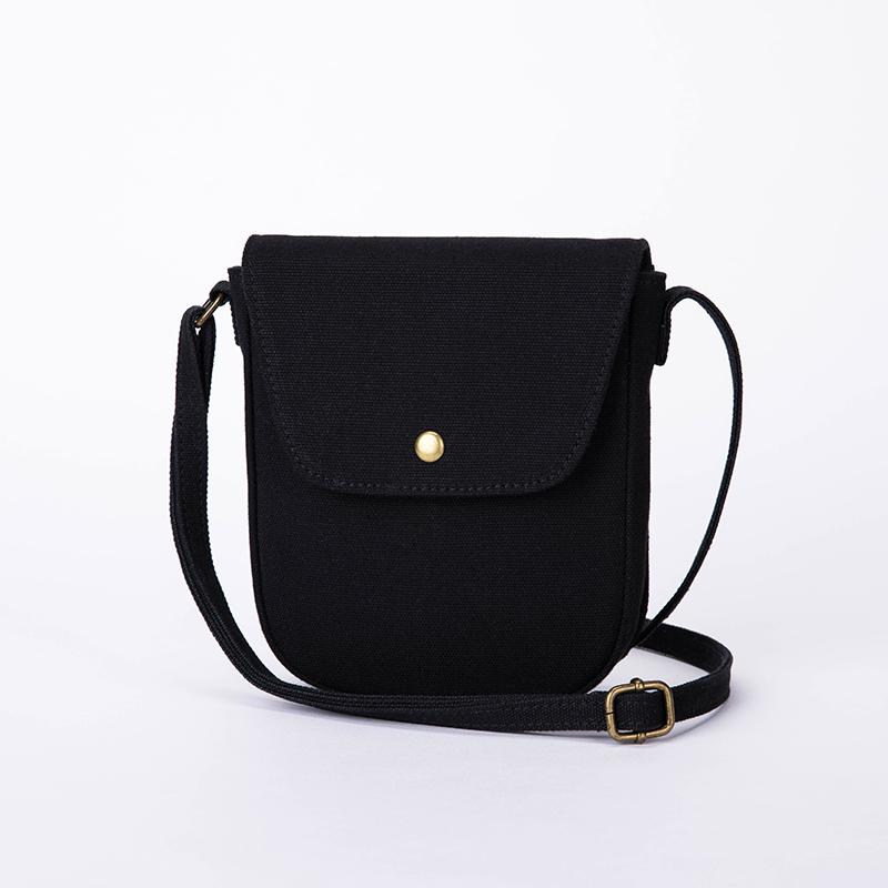 Sac bandoulière femme en toile japonaise simple, sac messager pour téléphone portable