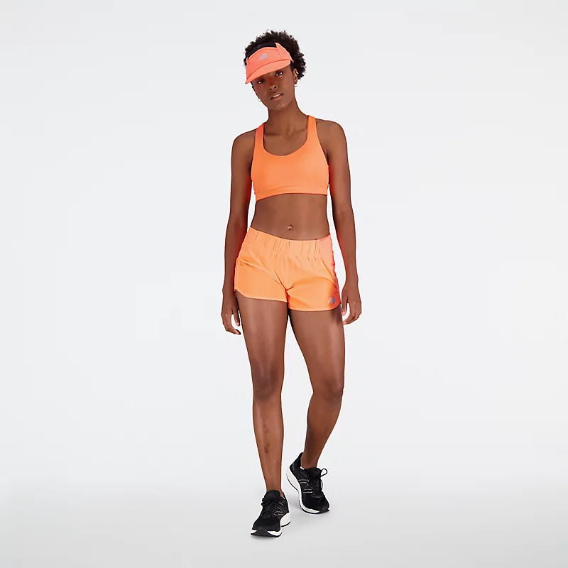 Impact Run Damen-Shorts, 3 Zoll, Farbe: Neon Libelle