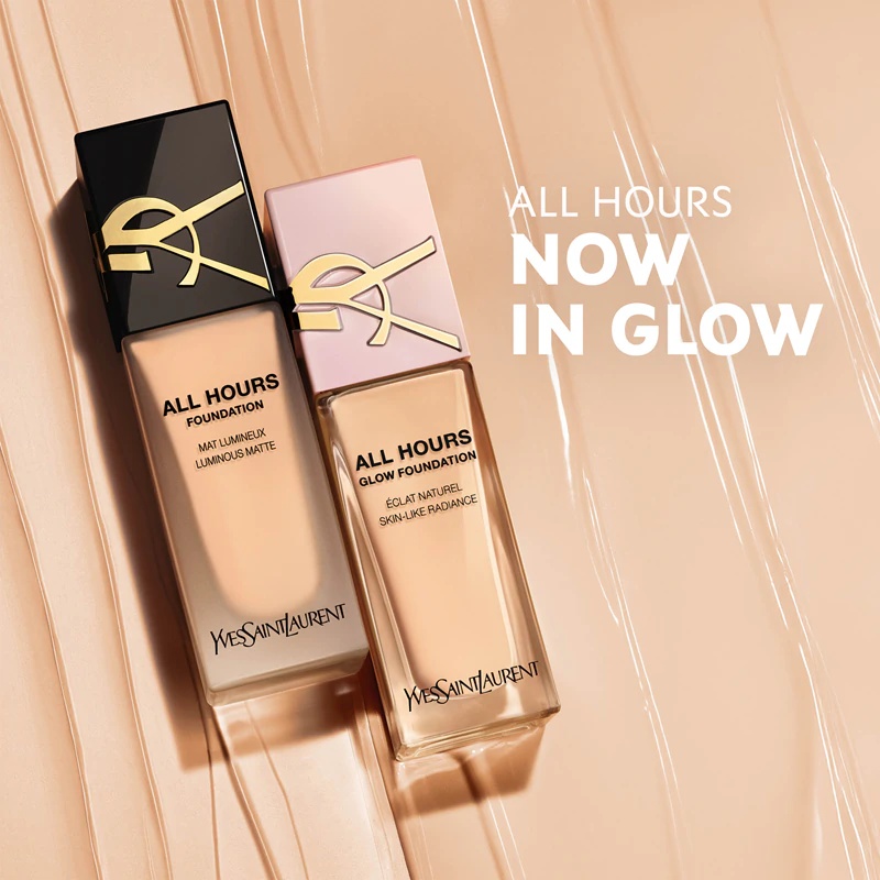Yves Saint Laurent All Hours Glow Foundation ilgai išliekantis makiažo pagrindas