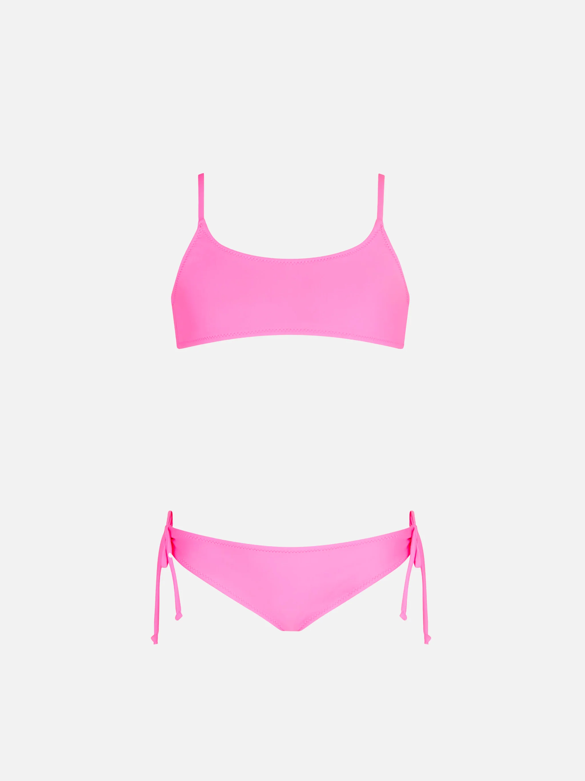 Neonroze bralette bikini voor meisjes