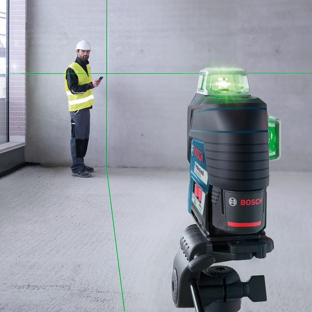 BOSCH 12V 3 x 360° Multi-Linien-Laser-Nivelliergerät-Set, Grün 06159940R1