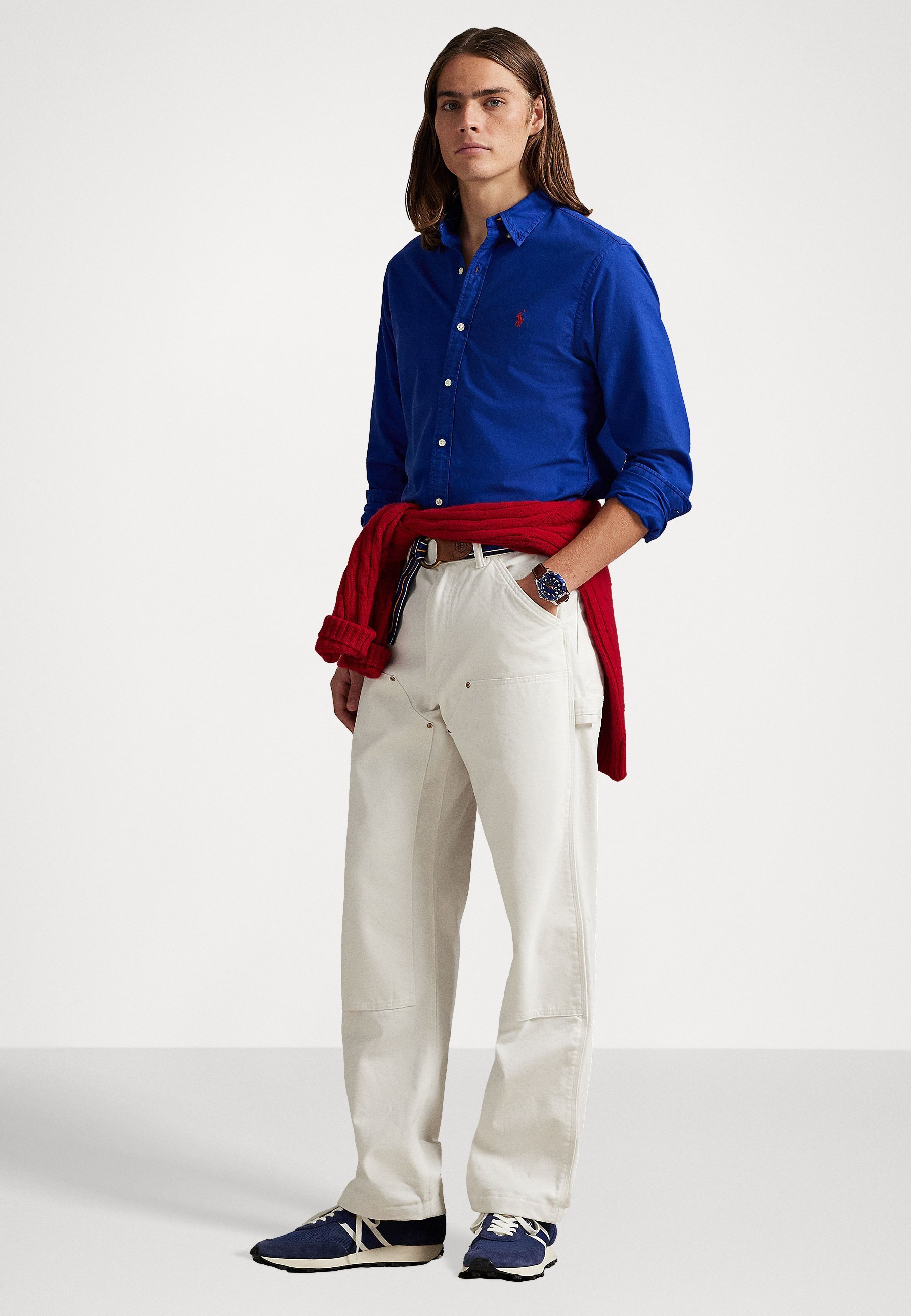 Koszula Polo Ralph Lauren CUSTOM FIT GARMENT DYED OXFORD - Koszula - active royal