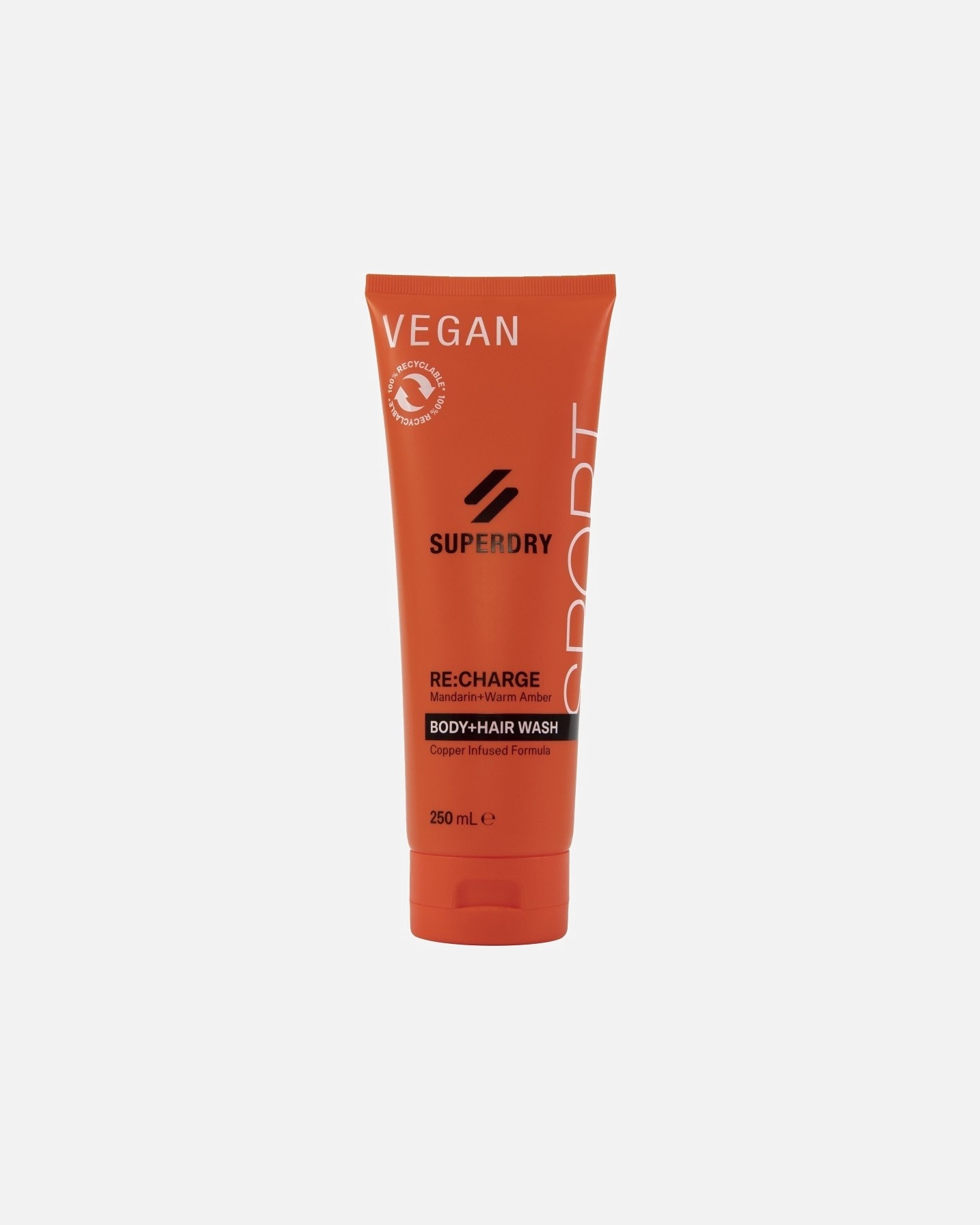 SuperDry Sport šampon za tijelo i kosu RE:charge - 250 ml