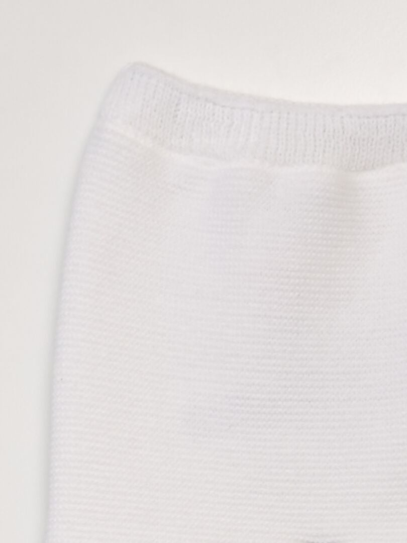 Calças 'La Manufacture de Layette' - Fabricadas na França - brancas