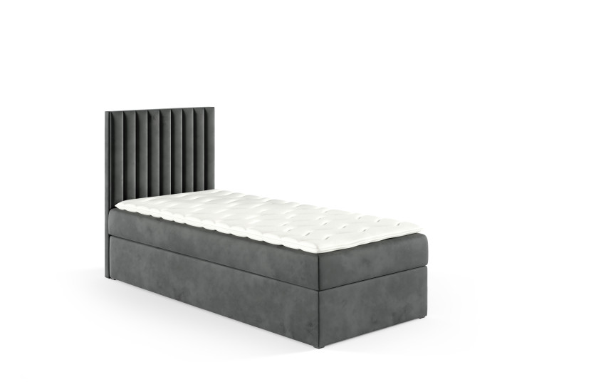 Łóżko kontynentalne Lilly Box 90x200 bez nóg riviera 91