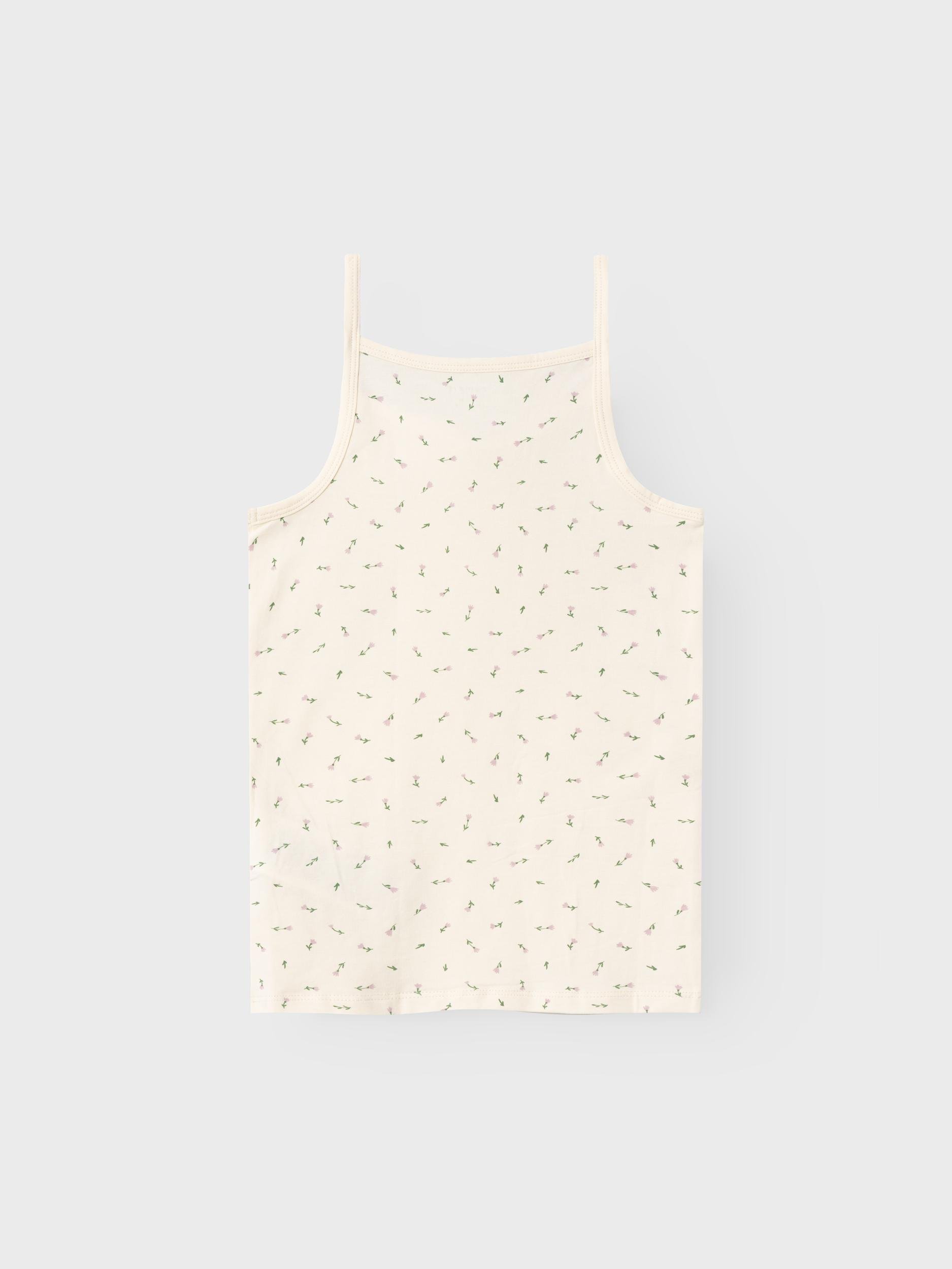 Nommez-le NKFSTRAP FLORAL PACK DE 2 - Débardeur - crème au beurre