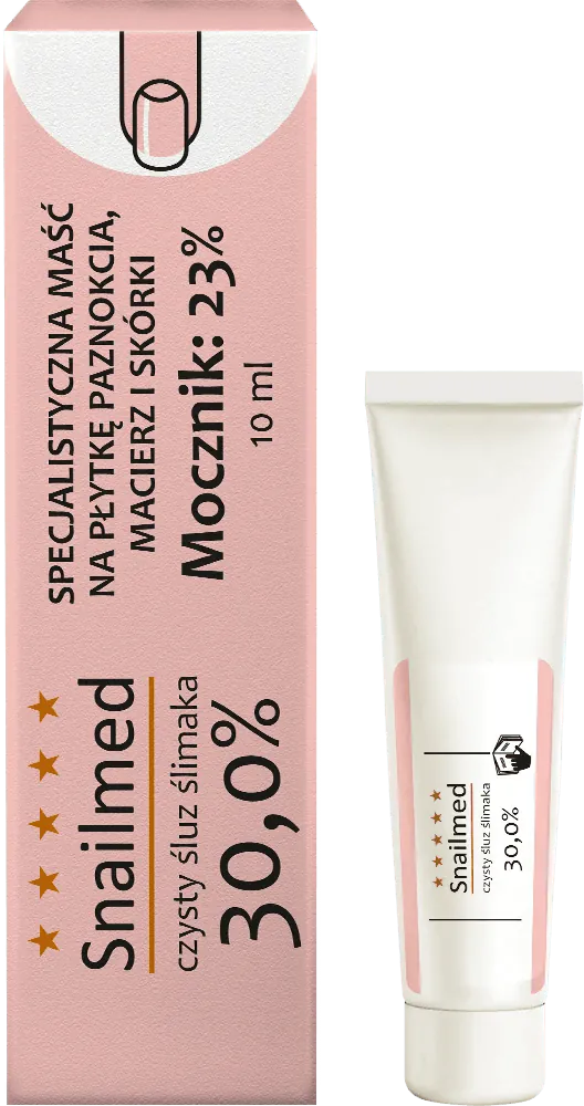 Snailmed Odbudowująca maść do paznokci ze śluzem ślimaka i mocznikem, 10 ml