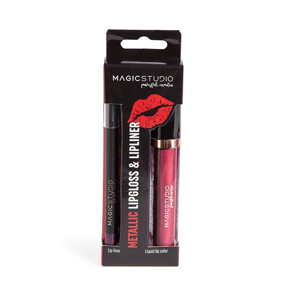 Metallic Lipgloss & Lipliner| 1 st