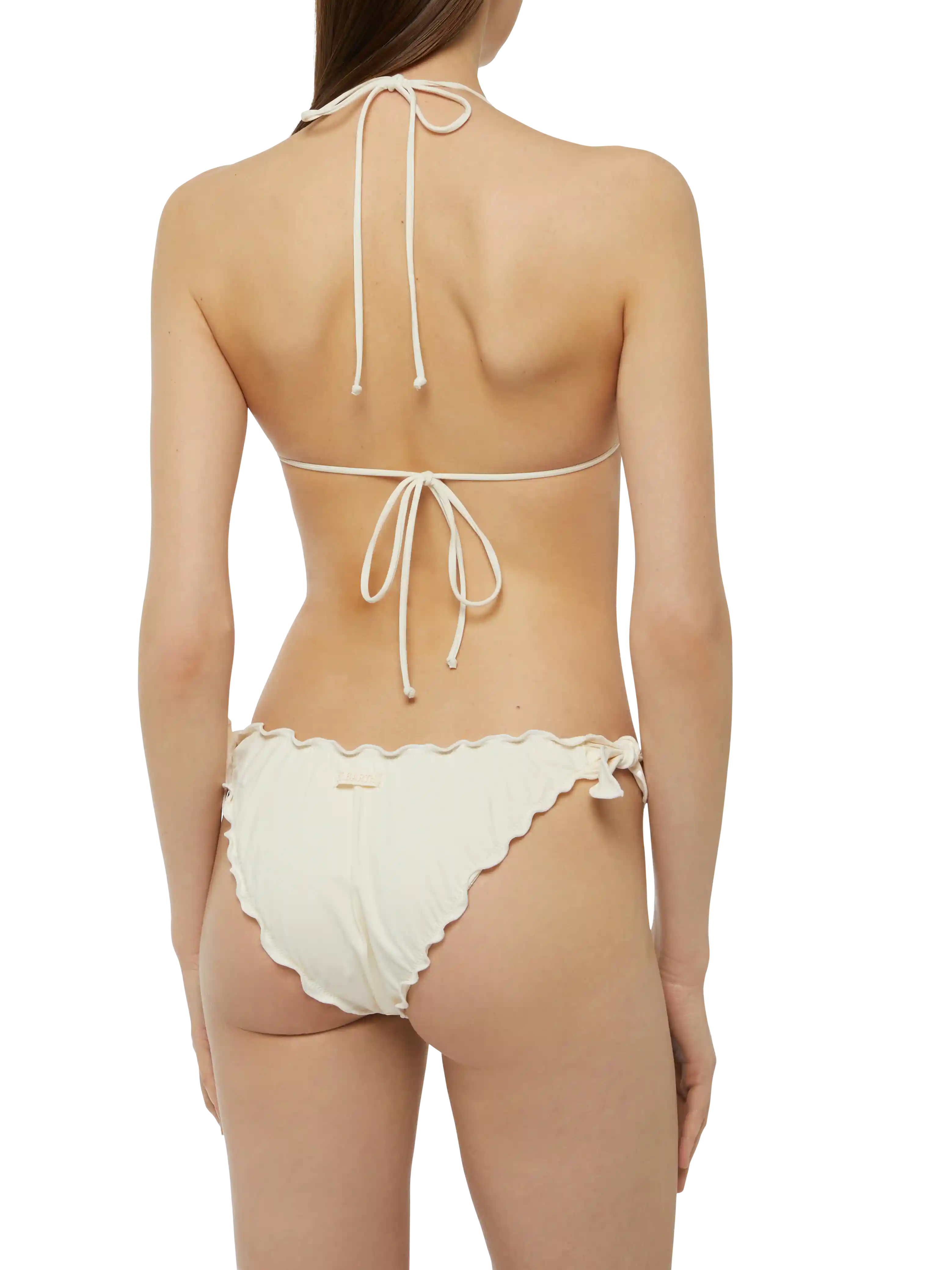 Bikini a triangolo classico Sagittarius Moon bianco crema