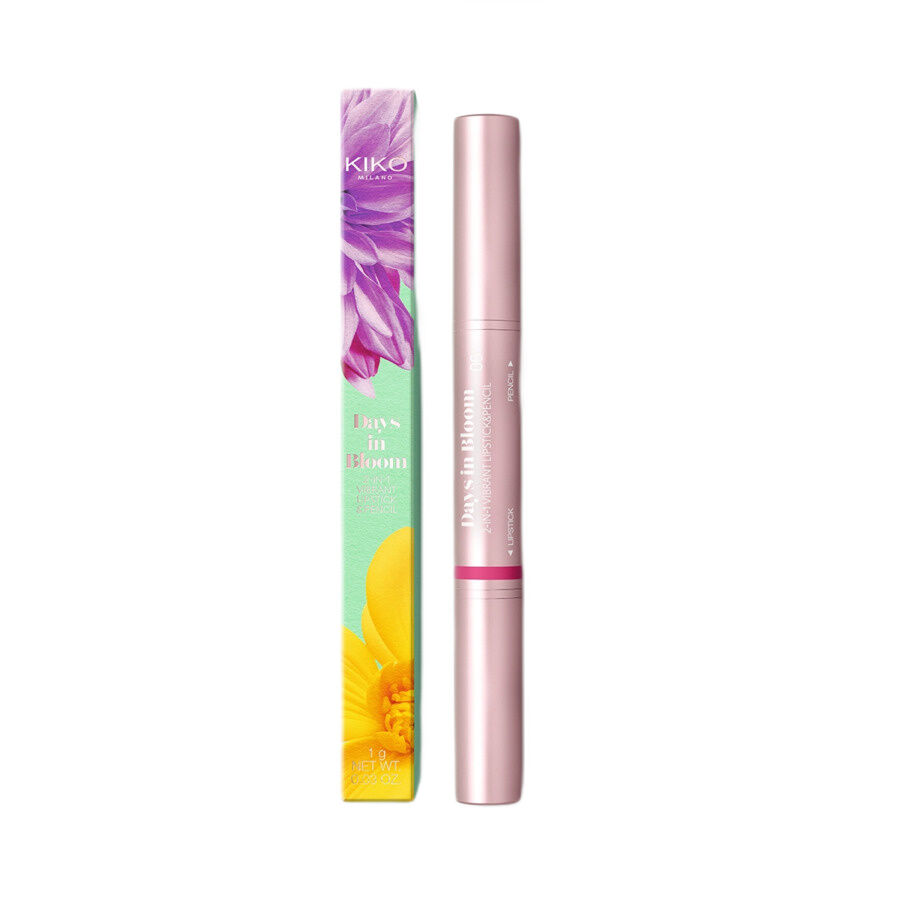 Lápiz labial y delineador 2 en 1 vibrante Days In Bloom de Kiko Milano