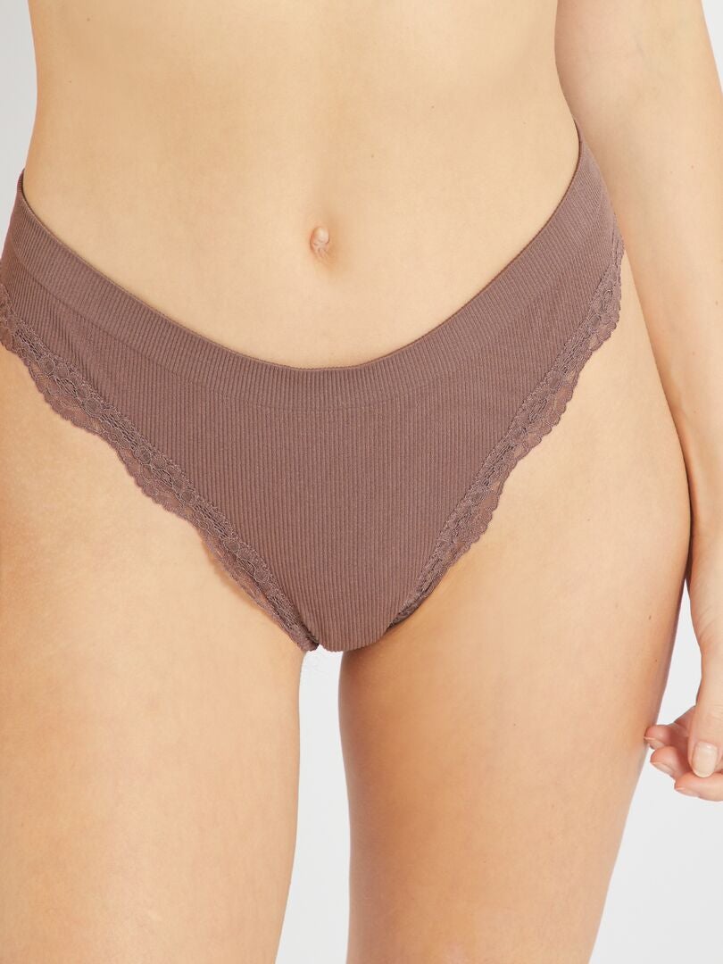 Set van 2 naadloze strings - BRUIN