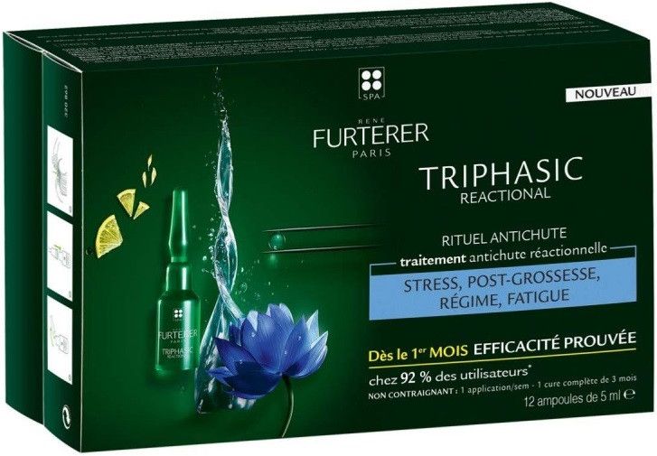 Triphasic Réactionnel pret matu izkrišanu Pretmatu izkrišanas līdzekļi/šampūni