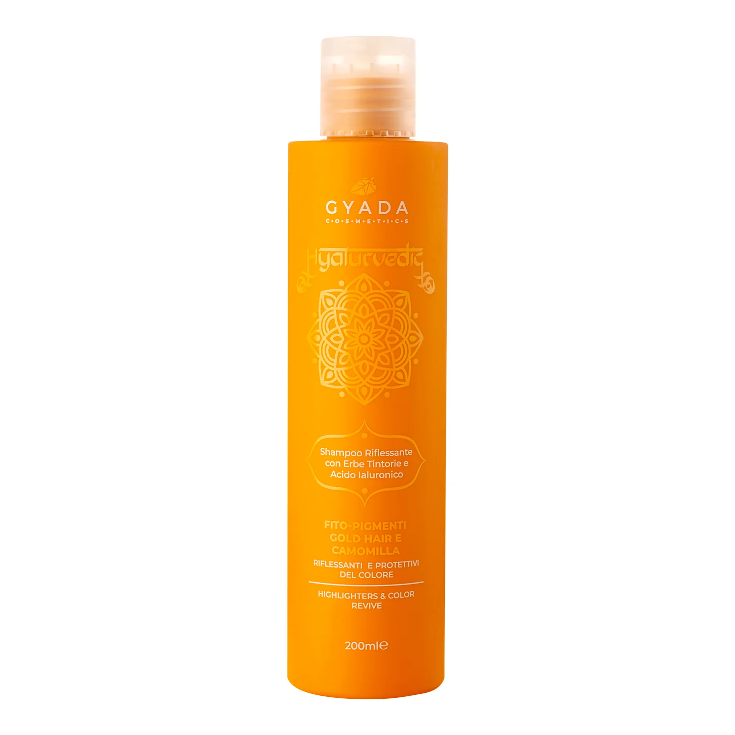 Hyalurvedic Shampoo Riflessante Gold Hair - Shampoo Protezione Colore