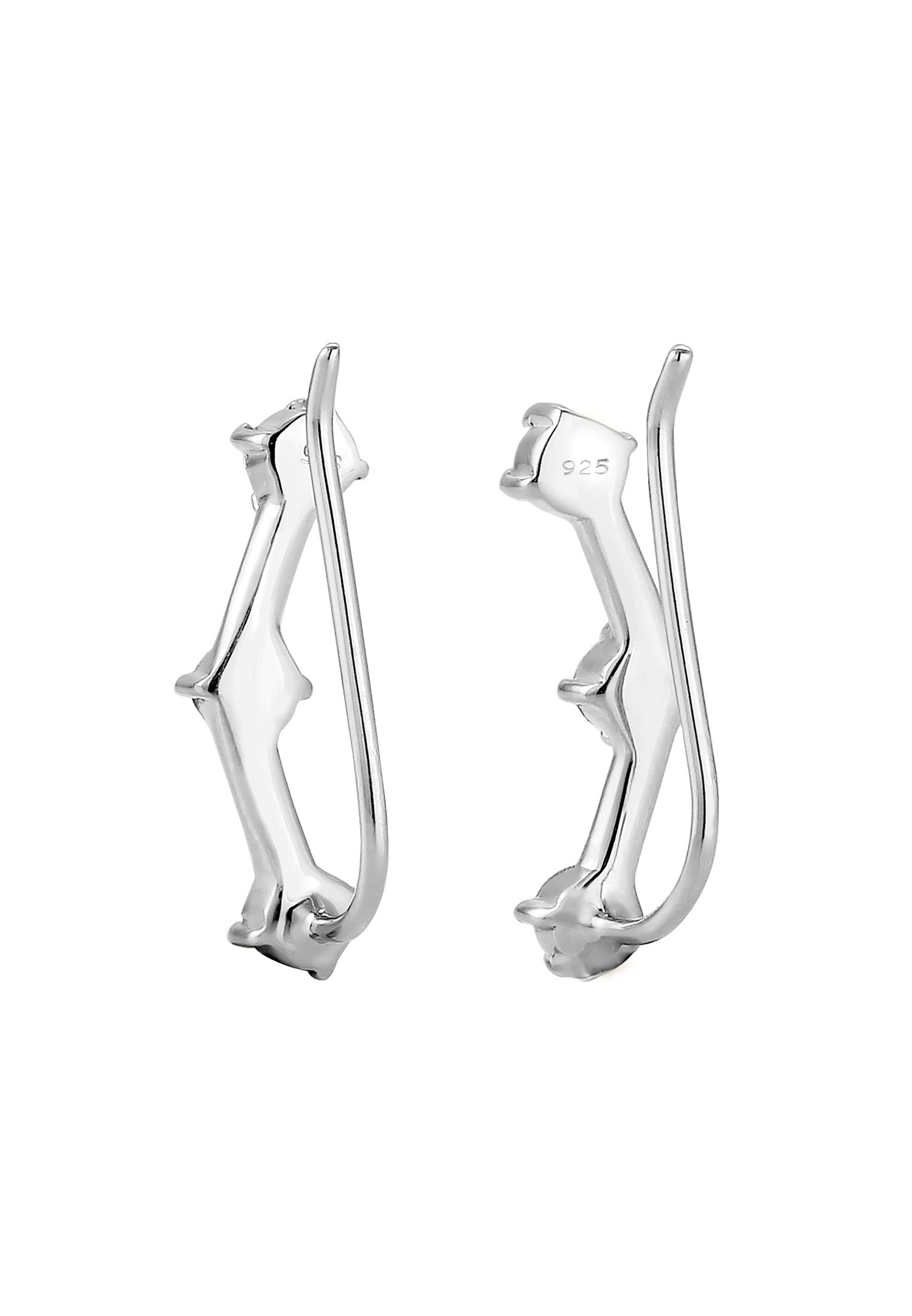Elli Femmes Earclimber Astro avec cristaux en argent sterling 925