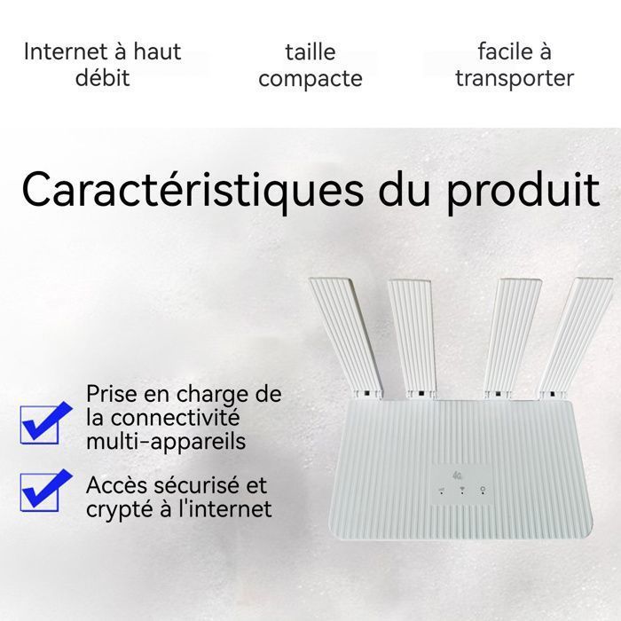 PASSIONOVA Router portatile 4G, WiFi Gigabit a 300 Mbps, Plug and Play, slot per SIM card, porta LAN per uso domestico e in viaggio