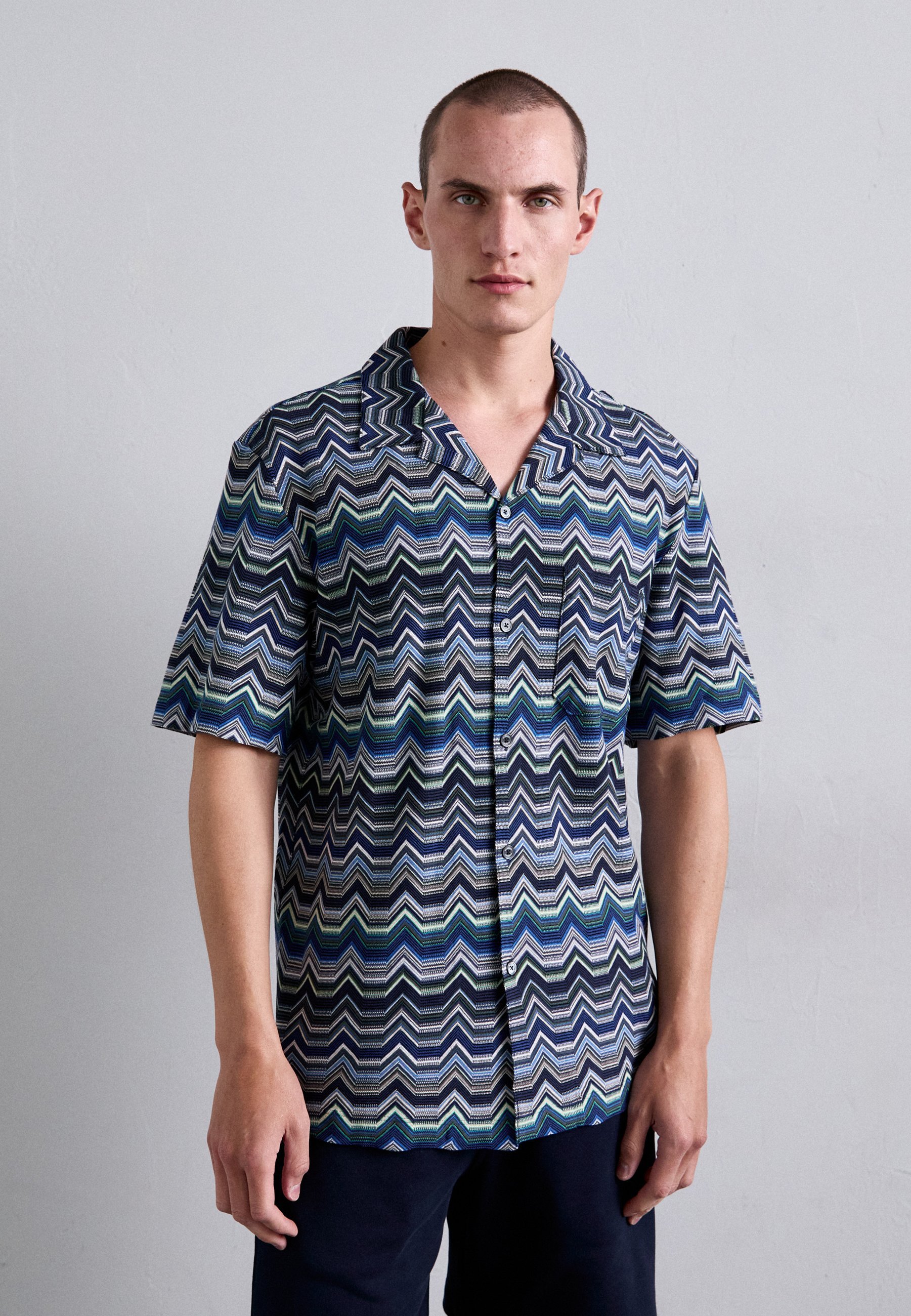 Missoni T-shirt met korte mouwen - blauw/groen