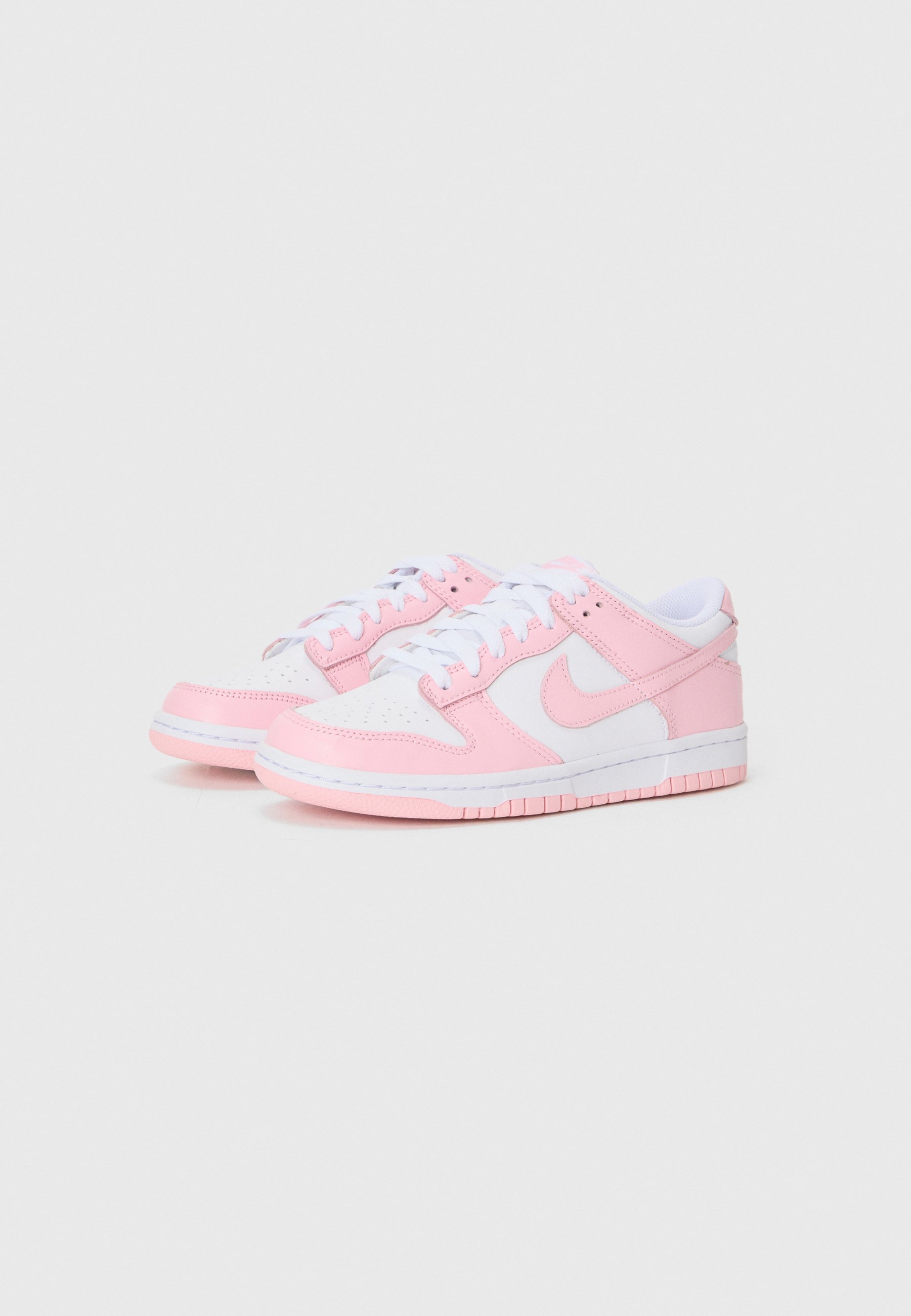 Nike Sportswear DUNK LOW UNISEX - Scarpe da ginnastica - bianco/rosa tenue medio