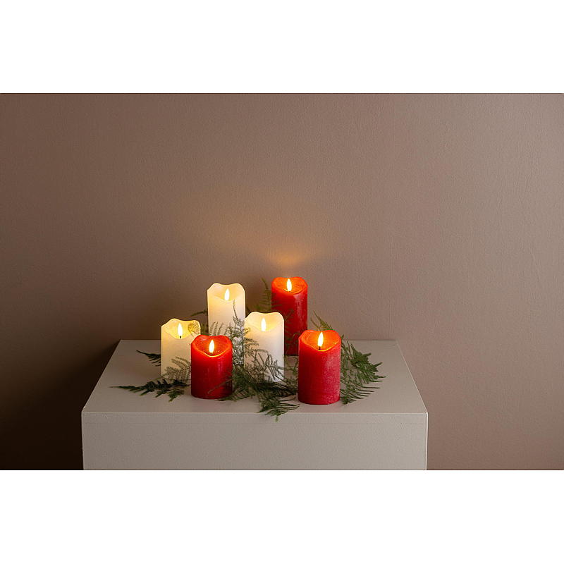 Vie Selected Cube-lampa 3-pack LED 15/12/10 cm, vaxvit