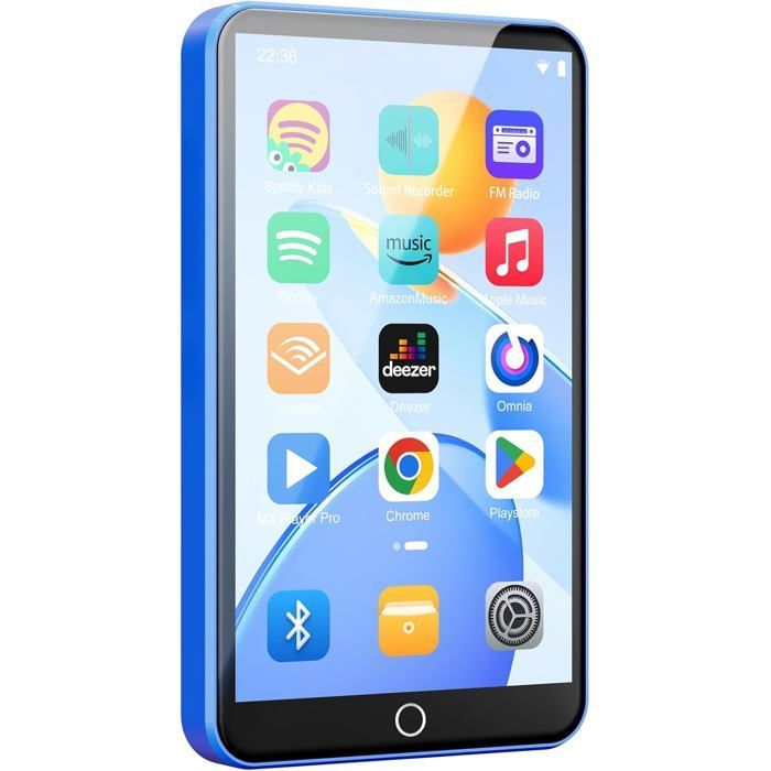 Reproductor MP3 de 80 GB con WiFi y Bluetooth - Pantalla táctil IPS de 4 pulgadas, reproductor de música para niños, reproductor MP4 Android [A1]