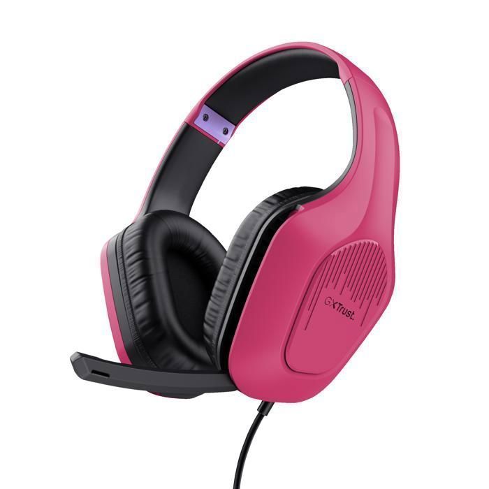 Auriculares para juegos con cable - TRUST - GXT 415 Zirox - Ligeros - Sonido envolvente - Micrófono abatible