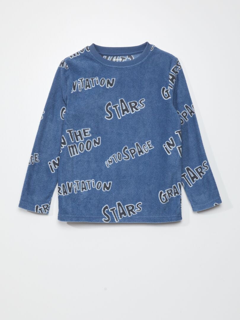 Fleece sweatshirt - blauw