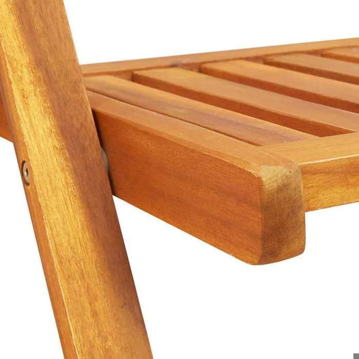 Mesa de jardín/balcón/patio BONNIE® - Resistente al desgaste y la corrosión - Juego plegable de 5 piezas, marrón, 110 x 60 x 72 cm - Capacidad para 2/4/6 personas EU2115507
