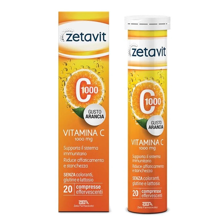 ZETA PHARMACEUTICALS Zetavit C1000 20 comprimés effervescents sans gluten