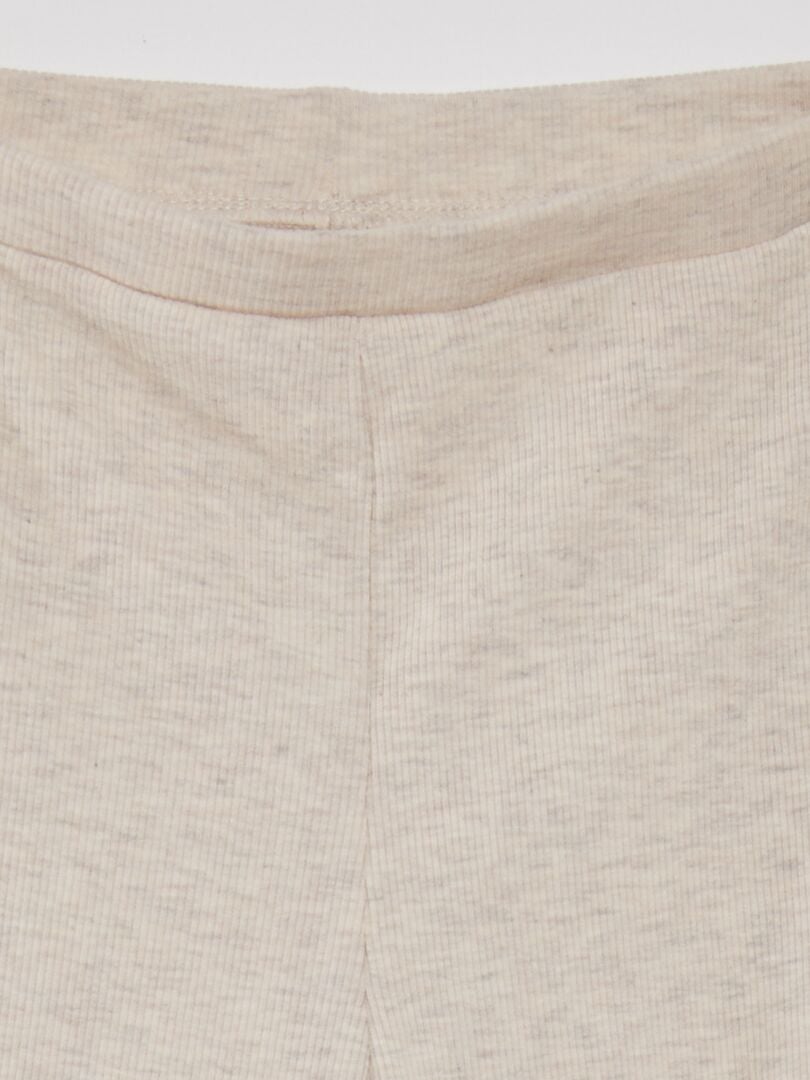 Bootcut legging - BEIGE