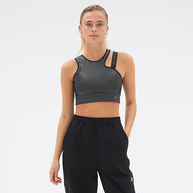 Biustonosz damski Q Speed Shape Shield Crop – SZARY