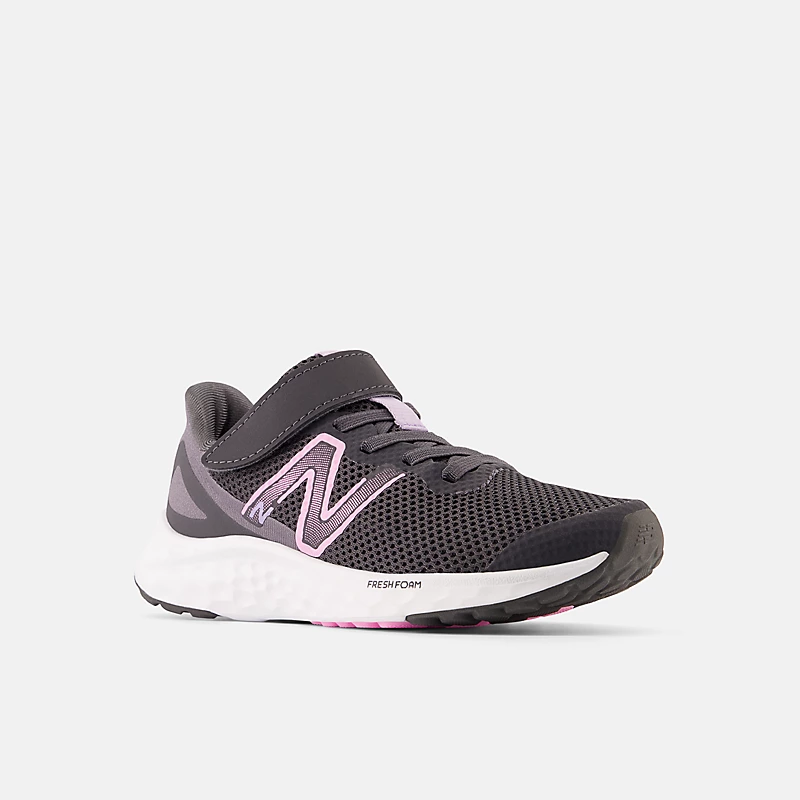 Pianka Arishi v4 Bungee Lace dla dzieci Fresh Foam z górnym paskiem - magnes z Orbit Pink i Cyber Lilac