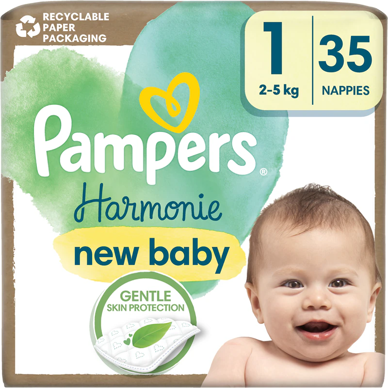 Fraldas descartáveis Pampers Harmonie tamanho 1