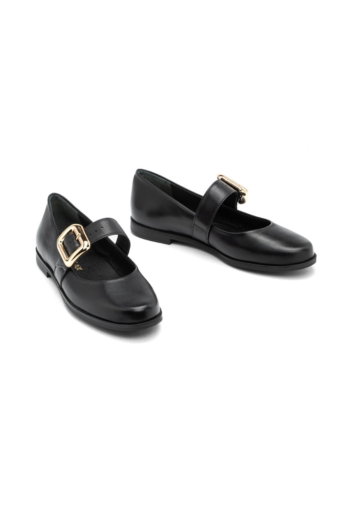 RYŁKO Knöchelriemen-Ballerinas - schwarz