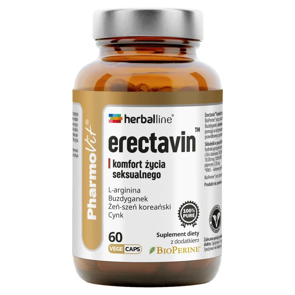 PharmoVit Herballine Erectavin Komfort życia seksualnego Kapsułki roślinne