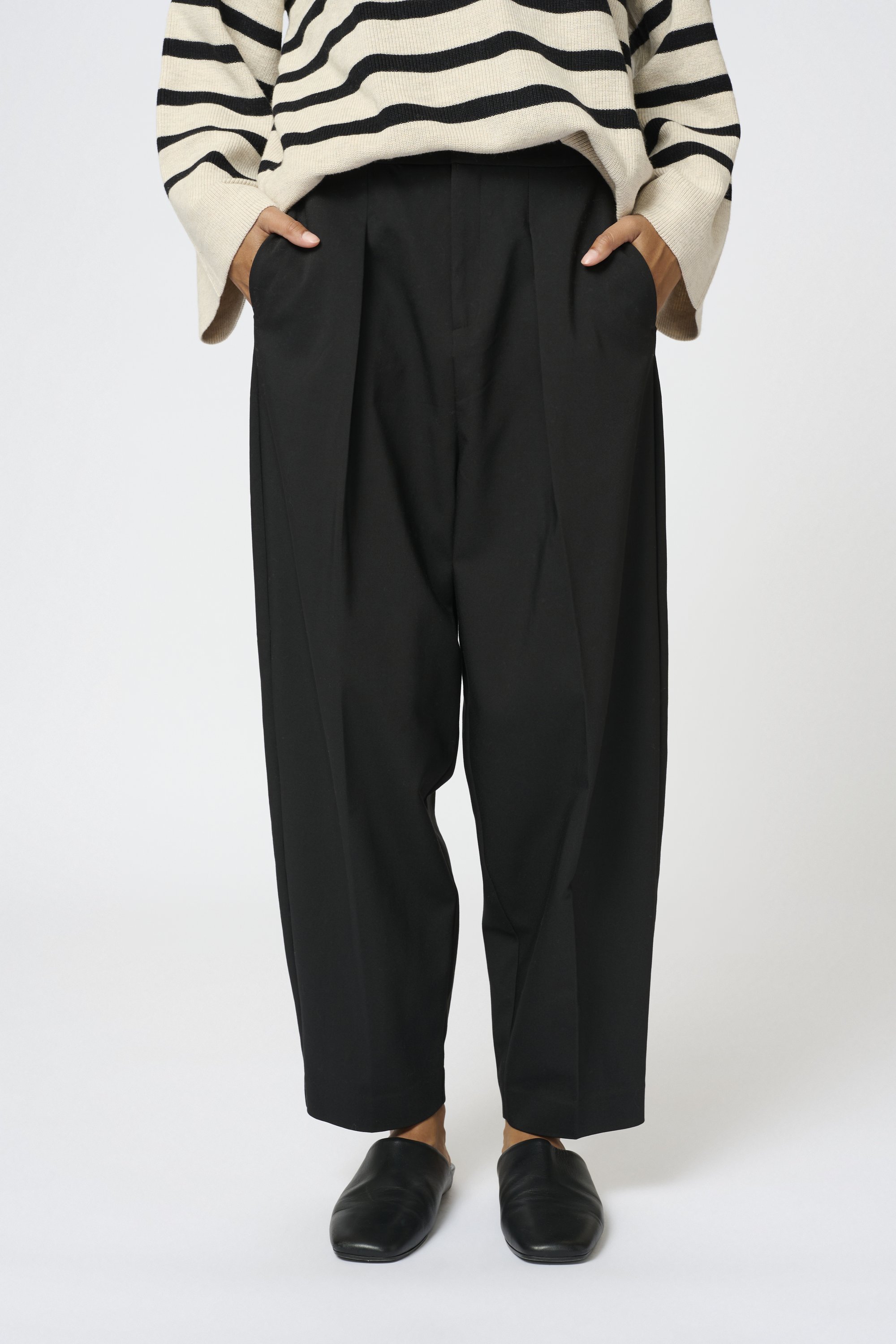 Pantalon InWear ZELLA BARREL - noir