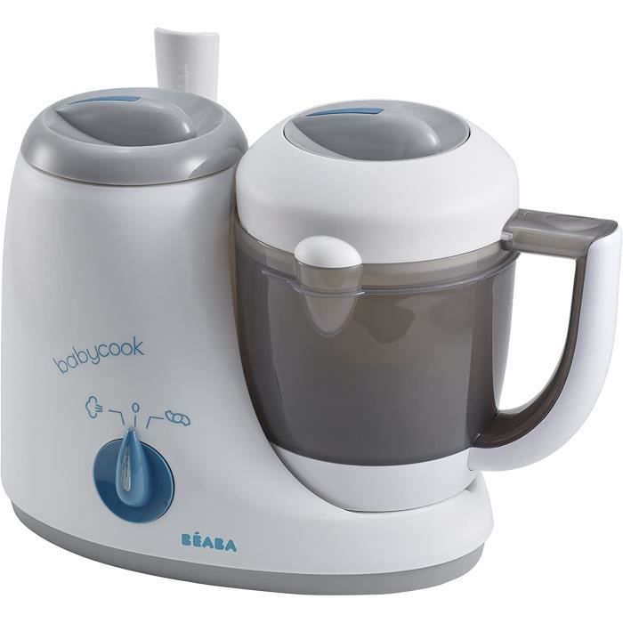 BEABA Babycook Original Robot da cucina 4 in 1 per alimenti per neonati: cottura a vapore, scongelamento e cestello di cottura.