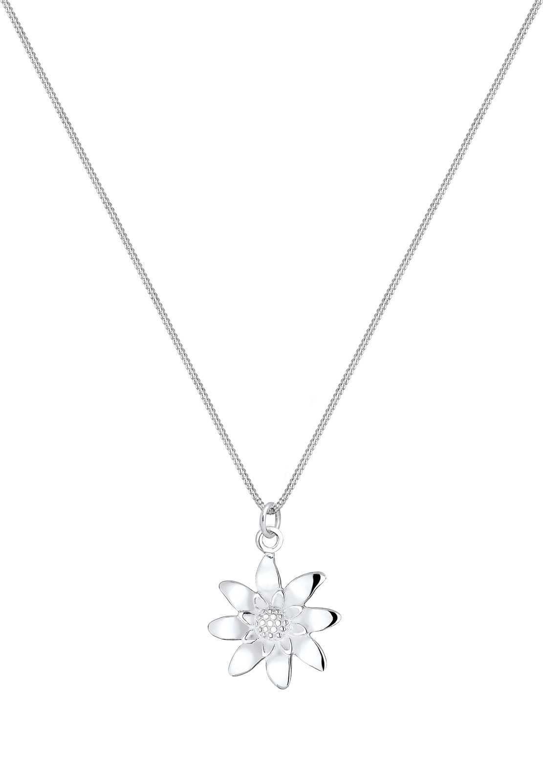 Elli Femmes Pendentif Édelweiss Costume Simple en Argent Sterling 925