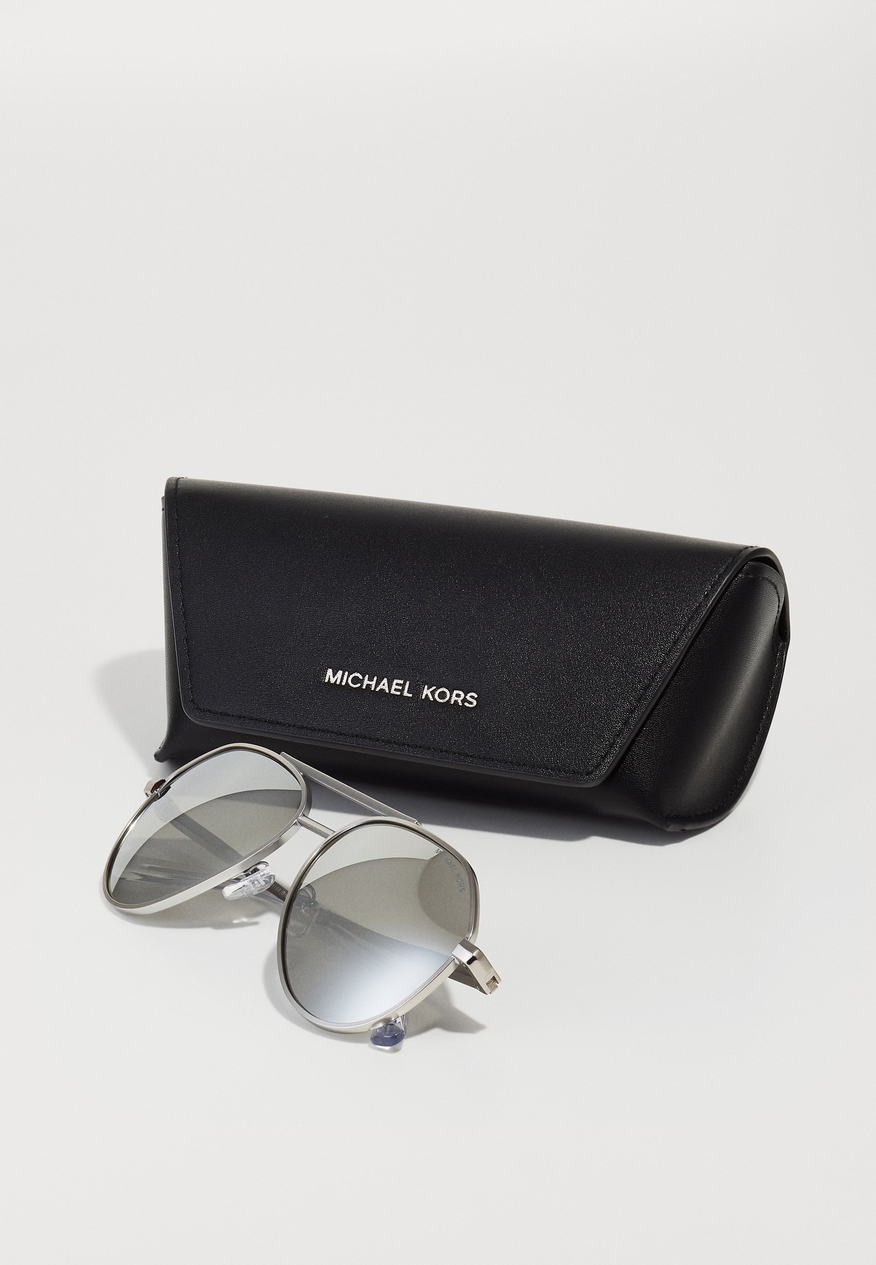 Michael Kors BRENTWOOD - Zonnebril - mat zilverkleurig