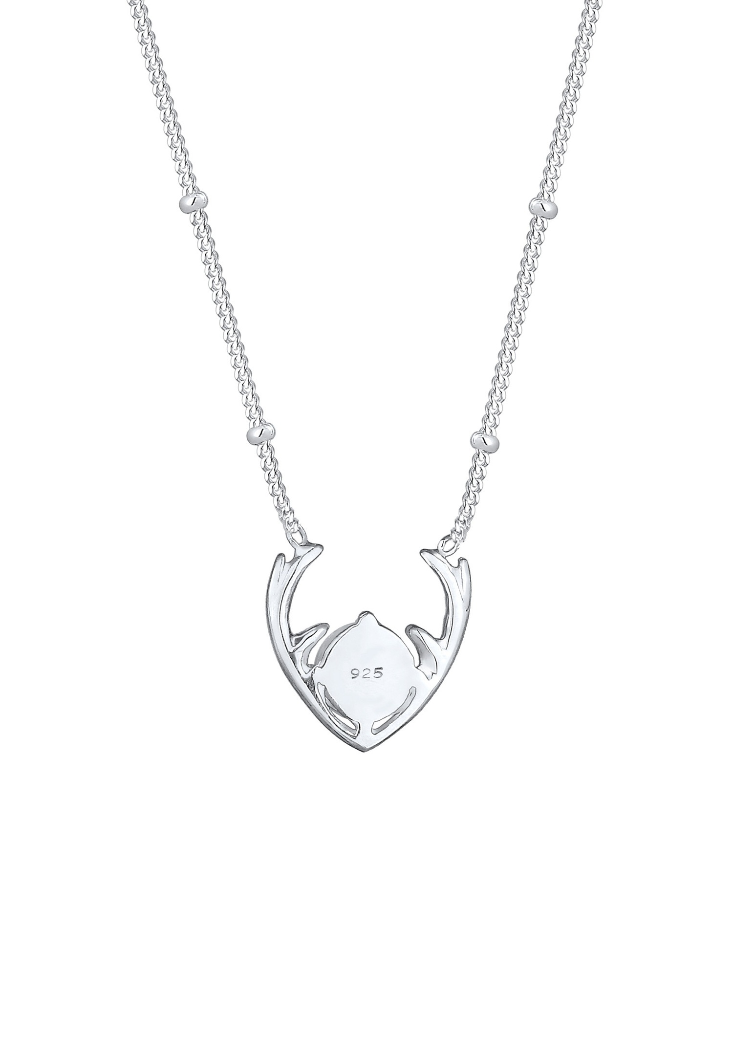 Elli Synthétiquement Opal Collier Femme (925/1000) Argent