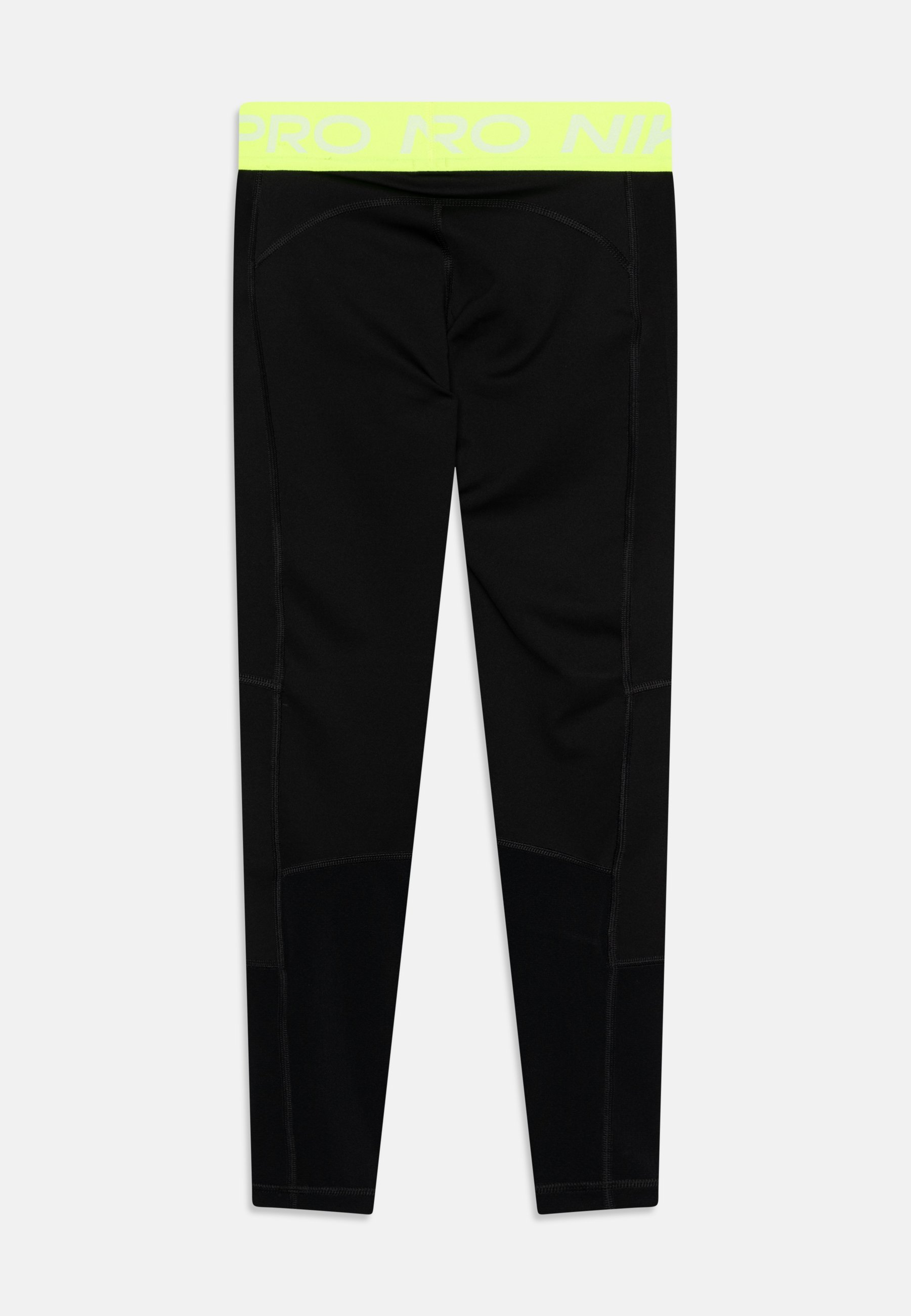 Leggings - Pantaloni Nike Performance UNISEX - nero/giallo fluo/bianco