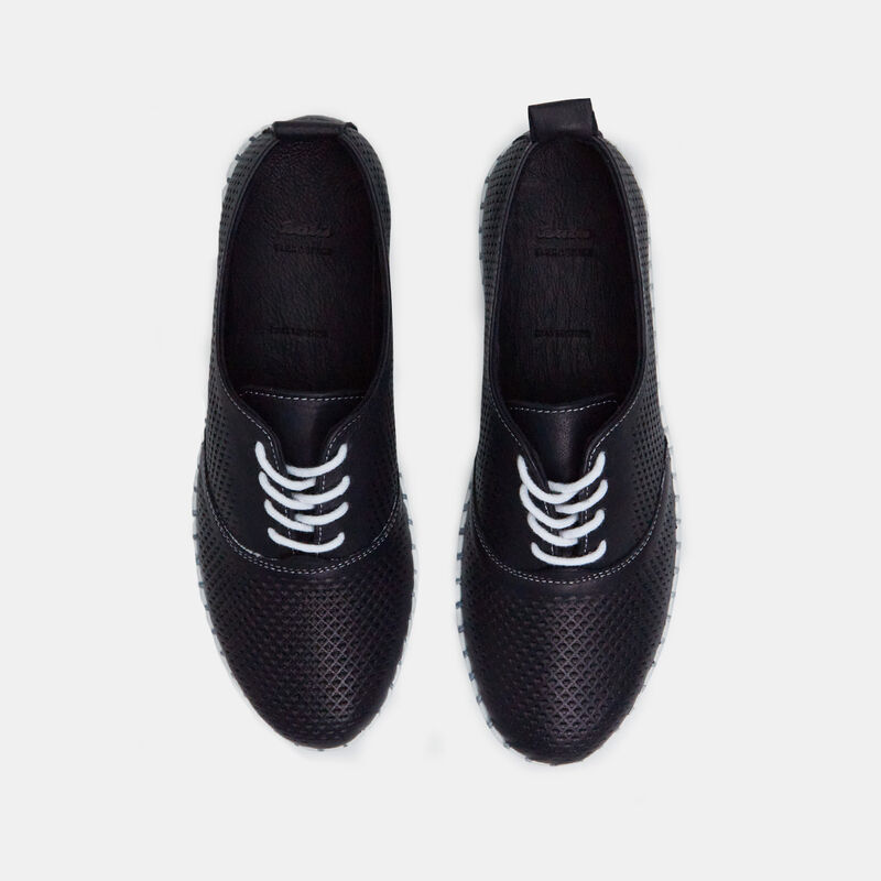 Damskie skórzane buty sznurowane