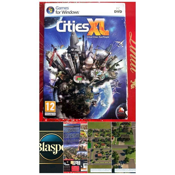 Cities XL – Jeu PC DVD-ROM – Simulation de construction de villes – PEGI 12