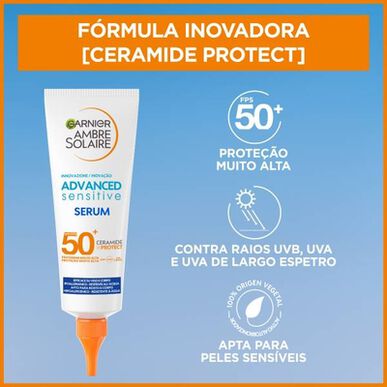 Garnier Ambre Solaire Sensitive serum za sončenje za telo SPF 50 125 ml