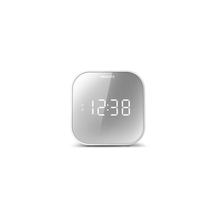 Radio reloj Philips TAR4406 con acabado de espejo
