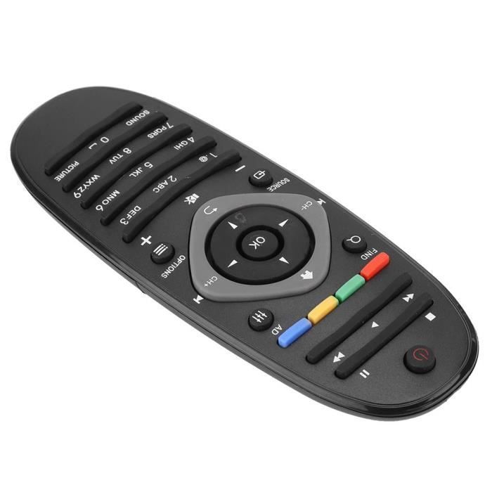 Mando a distancia universal - Philips - Negro - ABS ecológico - Duradero - Fácil de usar
