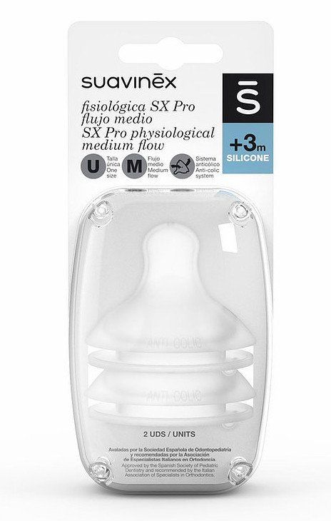 Tetina Fisiologica SX Pro Siliconea Flujo Medio 3m Tetinas