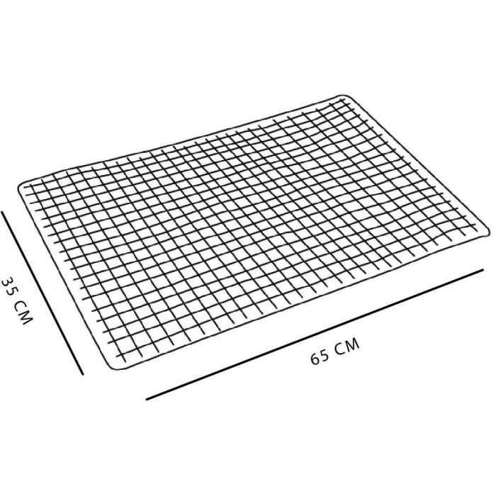 Alfombrilla antideslizante para baño o ducha - HOY - UTILIDAD - 40 x 60 cm - Rectangular - Negra